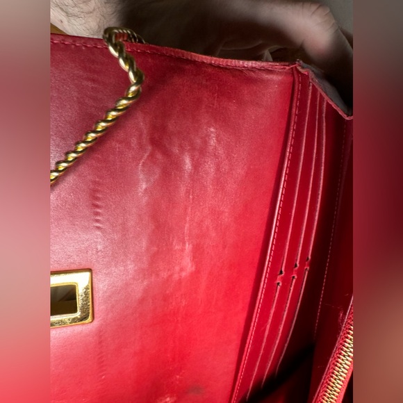 Louis Vuitton Red Vernis Long Wallet with Twist lock and bow - Picture 8 of 10